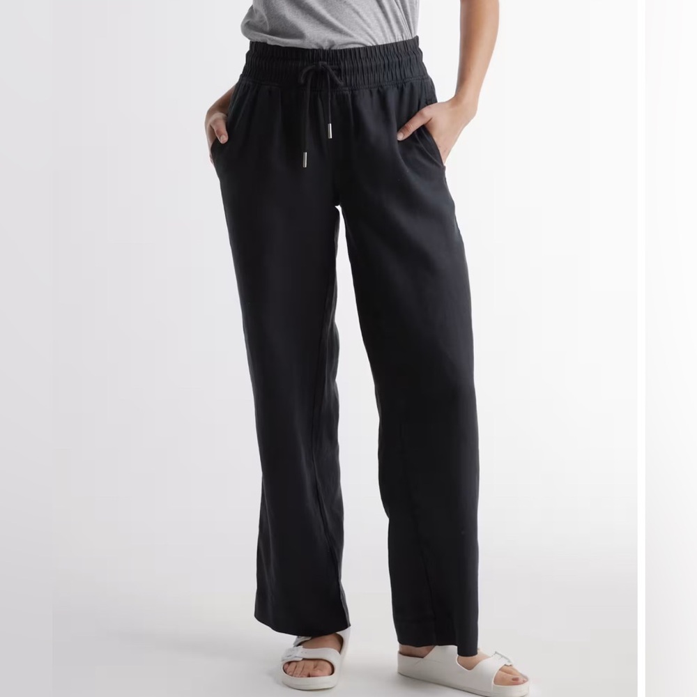 Quince 100% European wide-leg linen 28” inseam